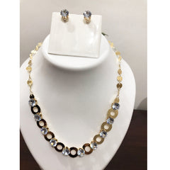 Gold-Plated Choker Necklace Set