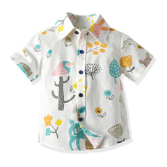 Desert Life White Half Sleeves Printed Shirt 
From 9 Months-6 Years