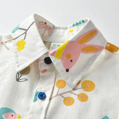 Desert Life White Half Sleeves Printed Shirt 
From 9 Months-6 Years