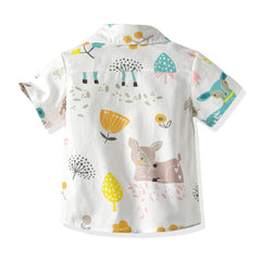 Desert Life White Half Sleeves Printed Shirt 
From 9 Months-6 Years