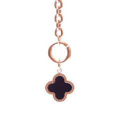 Rose Gold Plated Black Clove Flower Bracelet