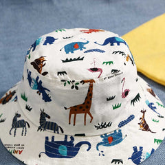 "Hat With Animal Printed- Circumference 50 cm For 2-5 Years Kids  "