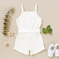 Sleeveless Summer Short Jumpsuit From 9 Months-5 Years