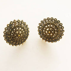 Gold-Plated Circular studs