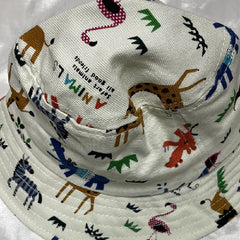 "Hat With Animal Printed- Circumference 50 cm For 2-5 Years Kids  "