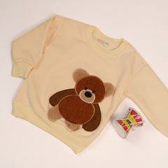 Full Sleeves 3D Bear Design Sweatshirt With Pants From 9 Months-5 Years