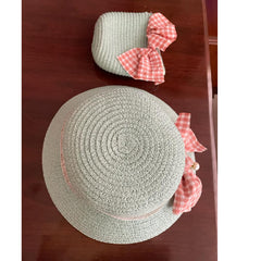 Bow Design Hat With Sling Bag From 3-8 years Girls