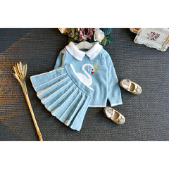 Full Sleeves Winter Wear Top and Skirt Set From 1-5 Years