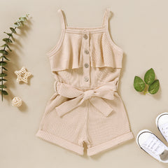 Sleeveless Summer Short Jumpsuit From 9 Months-5 Years